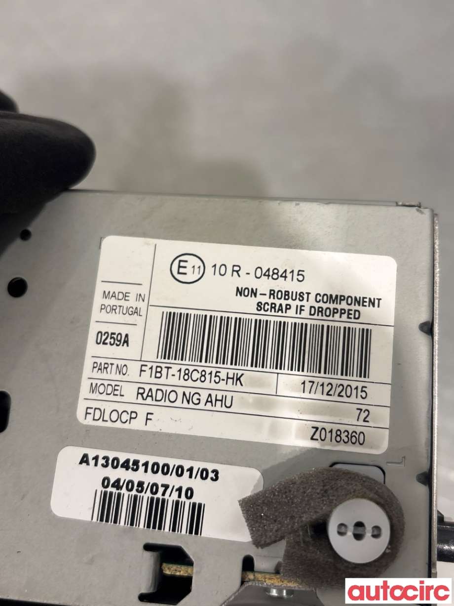 Bilstereo til Ford Transit Connect 2013-2018 Type II, Fase 1 (FORD|2335493||F1BT-18C815-HK)