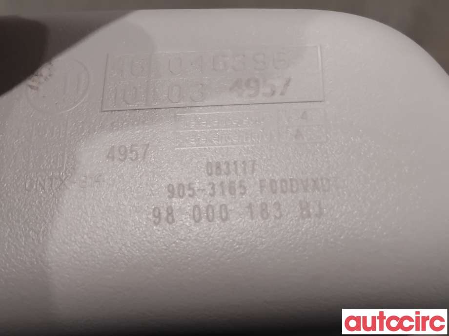 Speil innvendig til Citroën C4, Picasso 2013-2018 (Type II) (CITROEN|98000183BJ|905-3165)