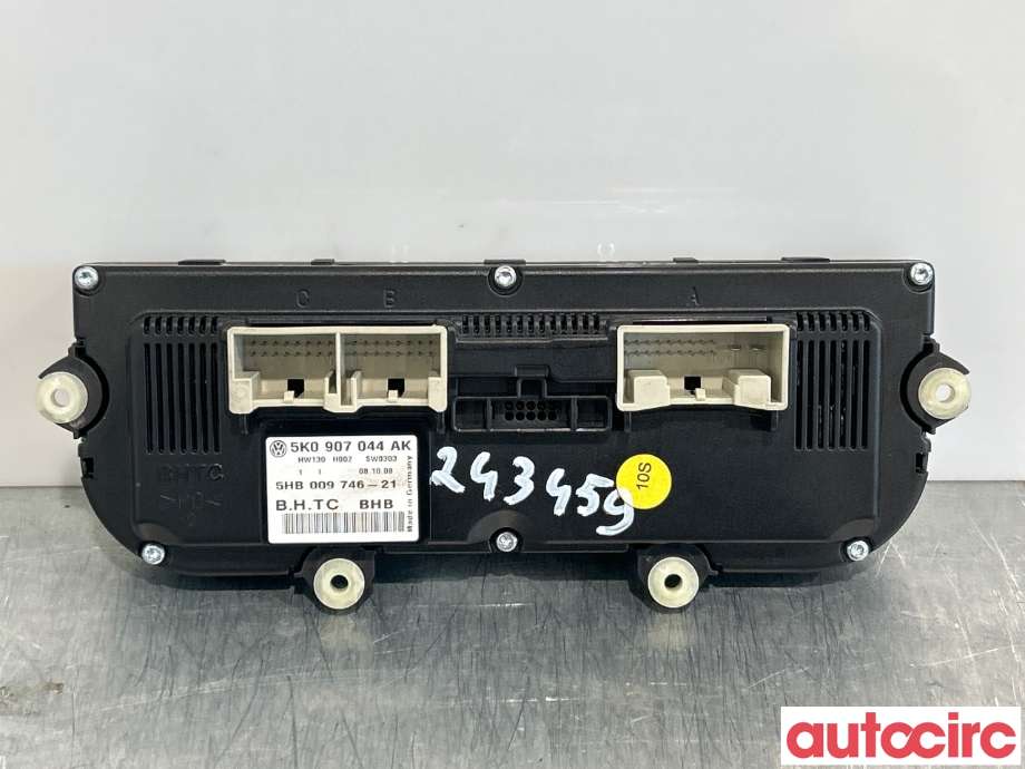 Varmeapparat betjening til VW Golf VI 2008-2012  (VOLKSWAGEN|5K0907044BT||5K0907044AK)