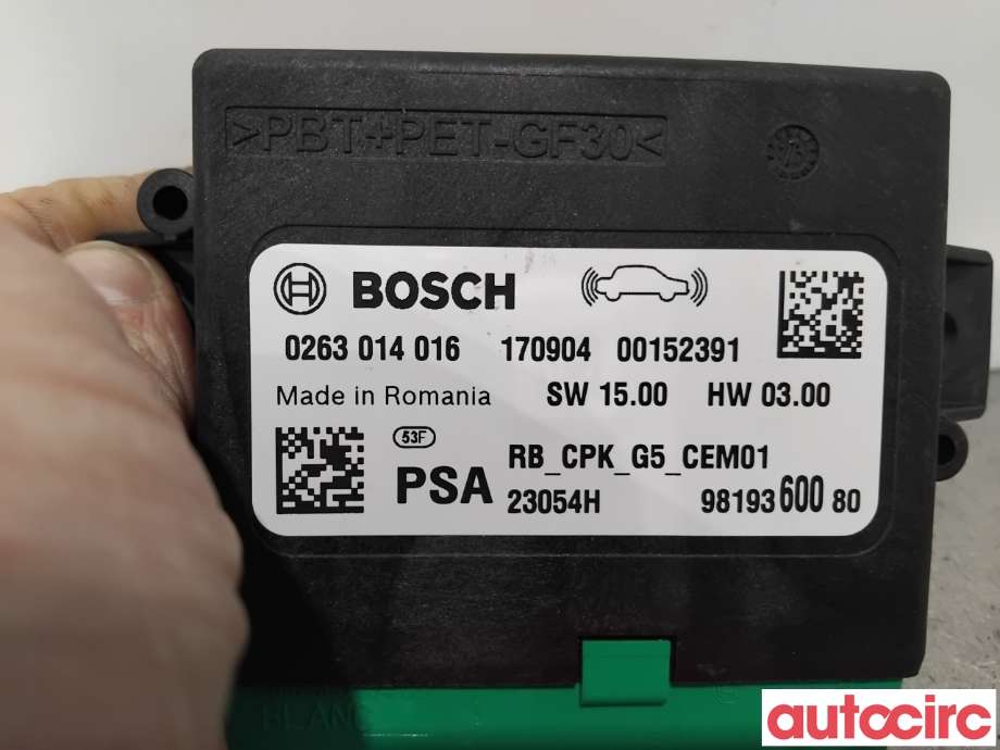 Styreenhet parkering til Citroën C4, Picasso 2013-2018 (Type II)  (CITROEN|1617546080|0263014016|9819360080)