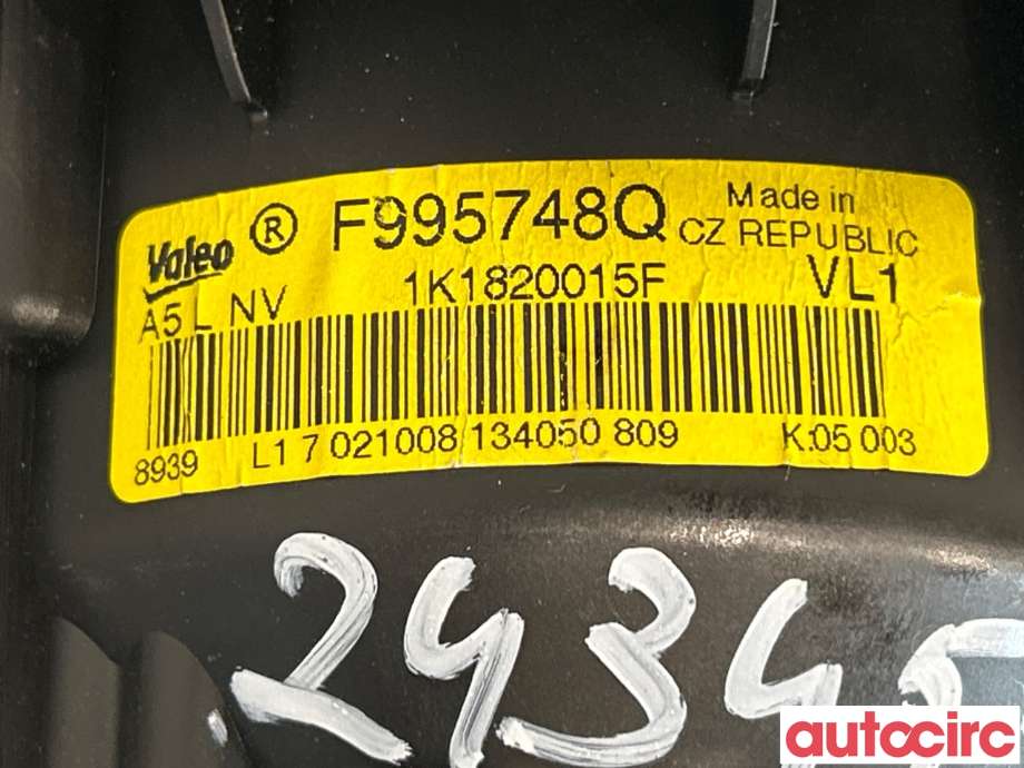 Varmeapparat motor til VW Golf VI 2008-2012  (VOLKSWAGEN|1K1820015||1K1820015F)