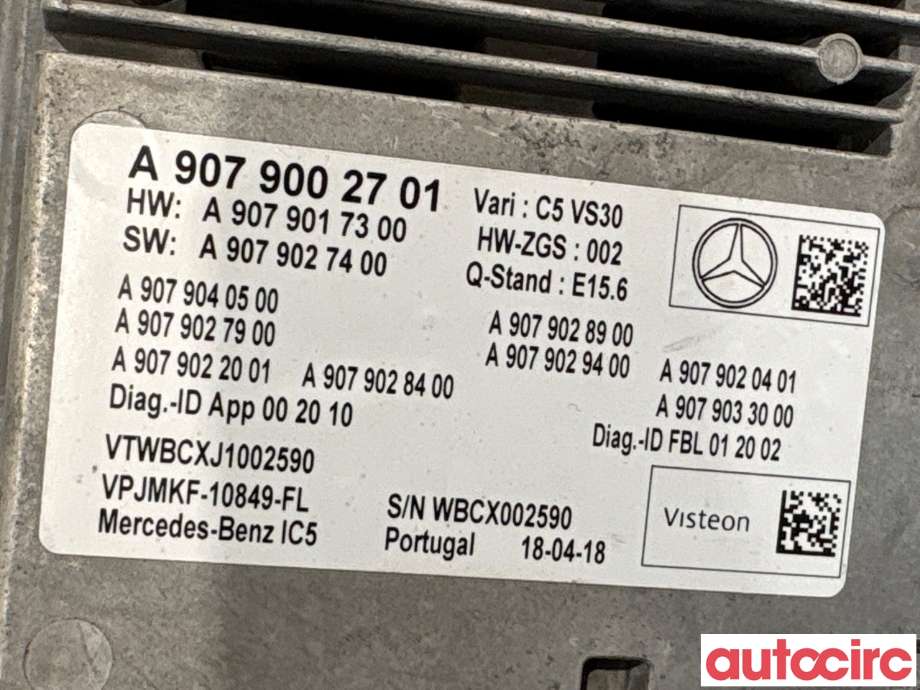 Bilstereo til Mercedes Sprinter 2018-->> (907/910) (907/910) (MERCEDES|A4209003305||A9079002701)