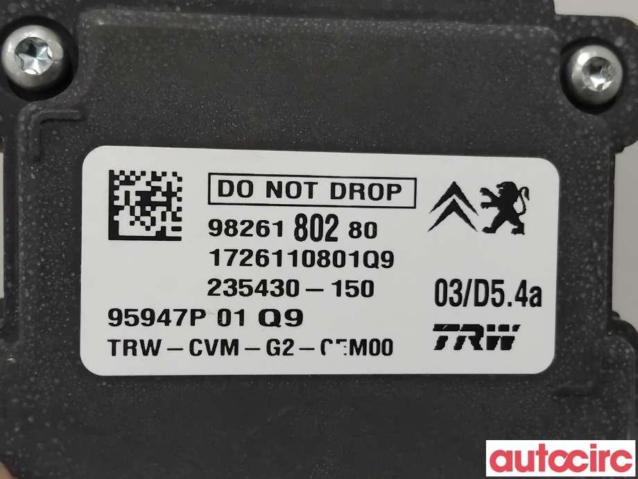 Sensor radar til Citroën C4, Picasso 2013-2018 (Type II) (CITROEN|NO NR|235430-150|9826180280)