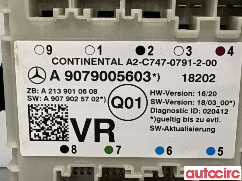 Styreenhet dør venstre foran til Mercedes Sprinter 2018-->> (907/910) (907/910) (MERCEDES|A1679004211|A2-C747-0791-2-00|A1679004125)