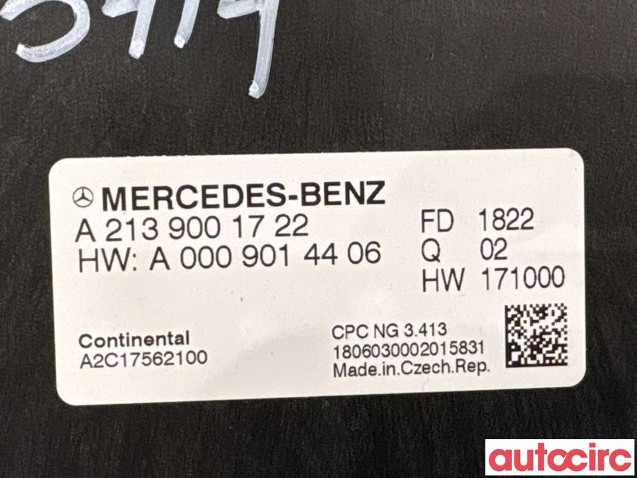 Styreenhet diverse til Mercedes Sprinter 2018-->> (907/910) (907/910) (MERCEDES|A2139001722|A2C17562100)