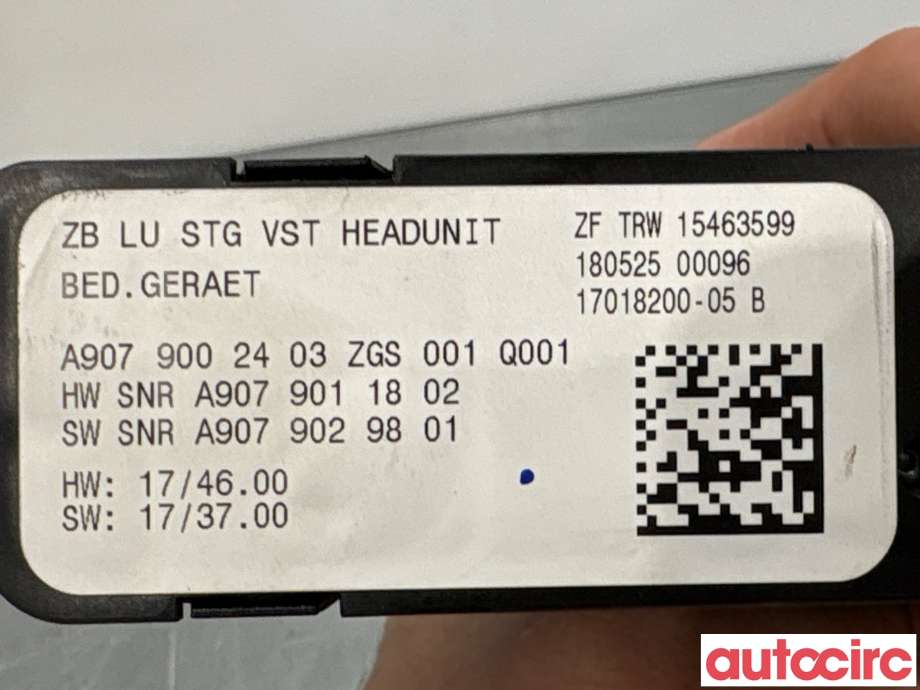 Bryter diverse til Mercedes Sprinter 2018-->> (907/910) (907/910) (MERCEDES|A9079000005|15463599|A9079002403)