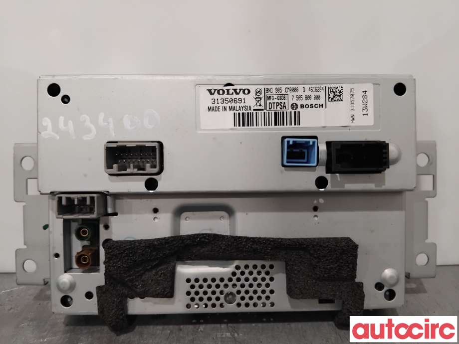 Instrument kjørecomputer til Volvo V60/V60 CC 2013-2018 (Type I, Fase 2)  (VOLVO|36050609|7505800000|31357075)