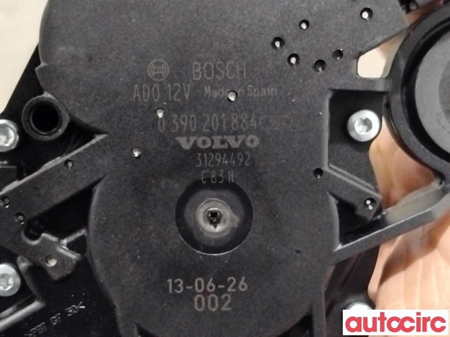 Viskermotor bakrute til Volvo V60/V60 CC 2013-2018 (Type I, Fase 2) (VOLVO|31294492|0390201884)