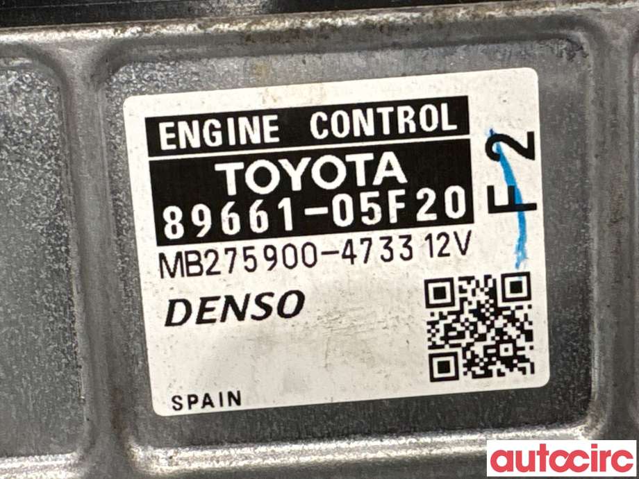 Styreenhet motor til Toyota Avensis 2009-2015 (Type III, Fase 1)  (TOYOTA|8966105F20|MB275900-4733|8966105F21)