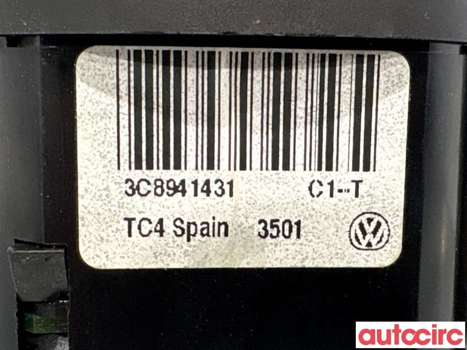 Bryter lys til VW Golf VI 2008-2012  (VOLKSWAGEN|3C8941431|)