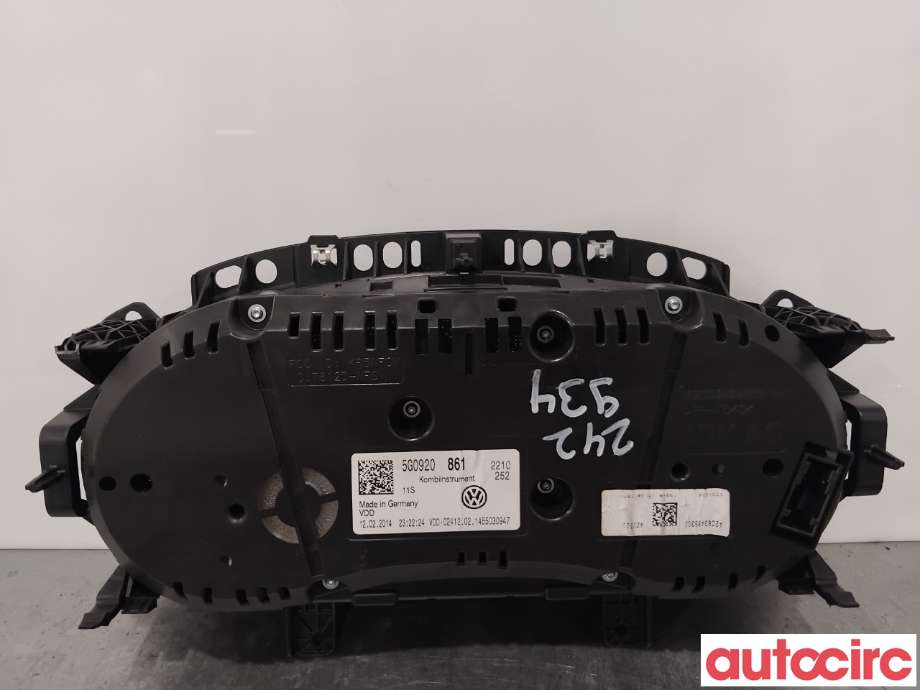 Instrumentpanel til VW Golf VII 2012-2017 (Fase 1)  (VOLKSWAGEN|5G0920861|A2C83499300)