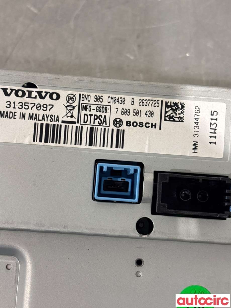 Instrument kjørecomputer til Volvo XC60 2008-2013 (Type I, Fase 1)  (VOLVO|36050609||31357097)