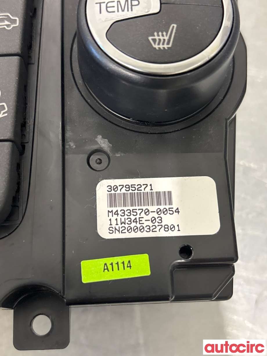 Varmeapparat betjening til Volvo XC60 2008-2013 (Type I, Fase 1) (VOLVO|30795271|)