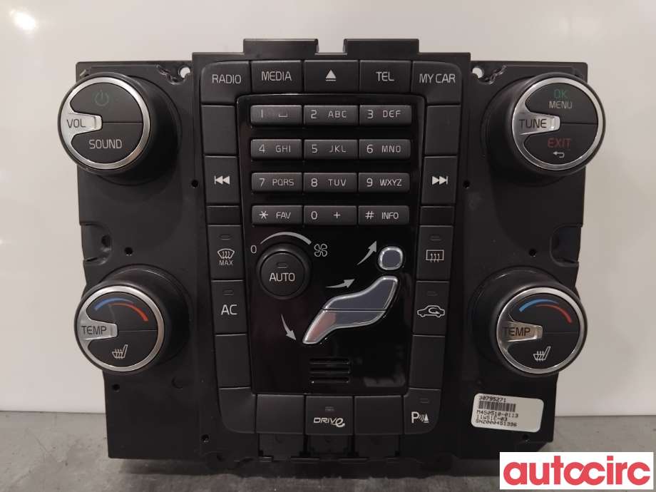 Varmeapparat betjening til Volvo V70 2007-2013 (Type III, Fase 1) (VOLVO|30795271|)