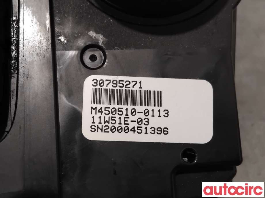 Varmeapparat betjening til Volvo V70 2007-2013 (Type III, Fase 1) (VOLVO|30795271|)