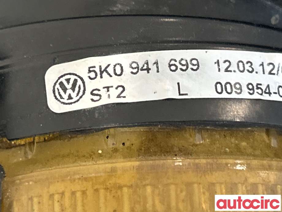 Tåkelykt venstre foran til VW Tiguan 2011-2016 (Type I, Fase 2) (VOLKSWAGEN|5K0941699F||5K0941699)