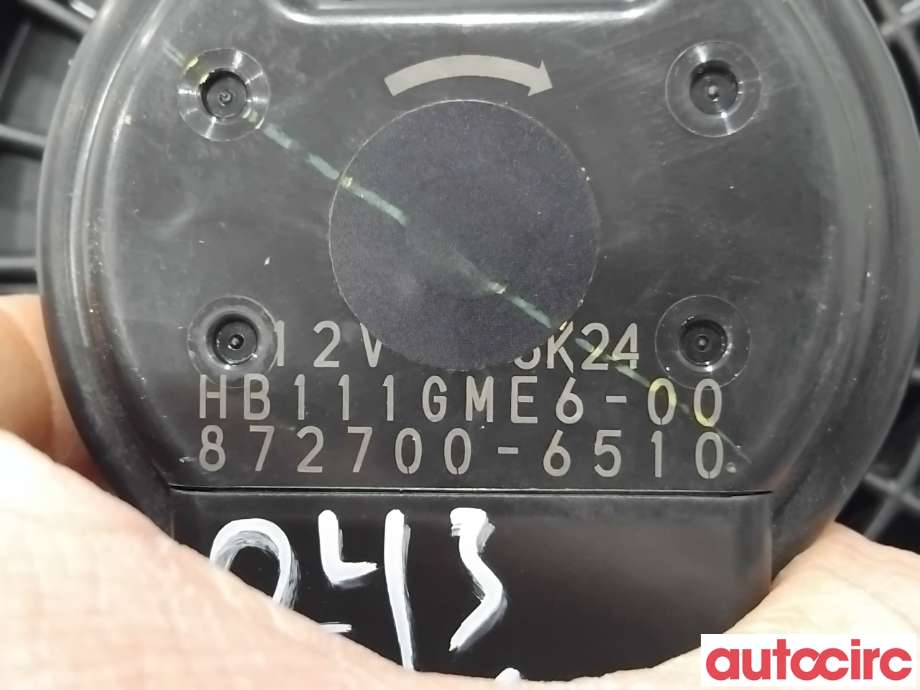 Varmeapparat motor til Mazda 6 2015-2018 (Type III, Fase 2) (MAZDA|GME6-61-B10|872700-6510|)