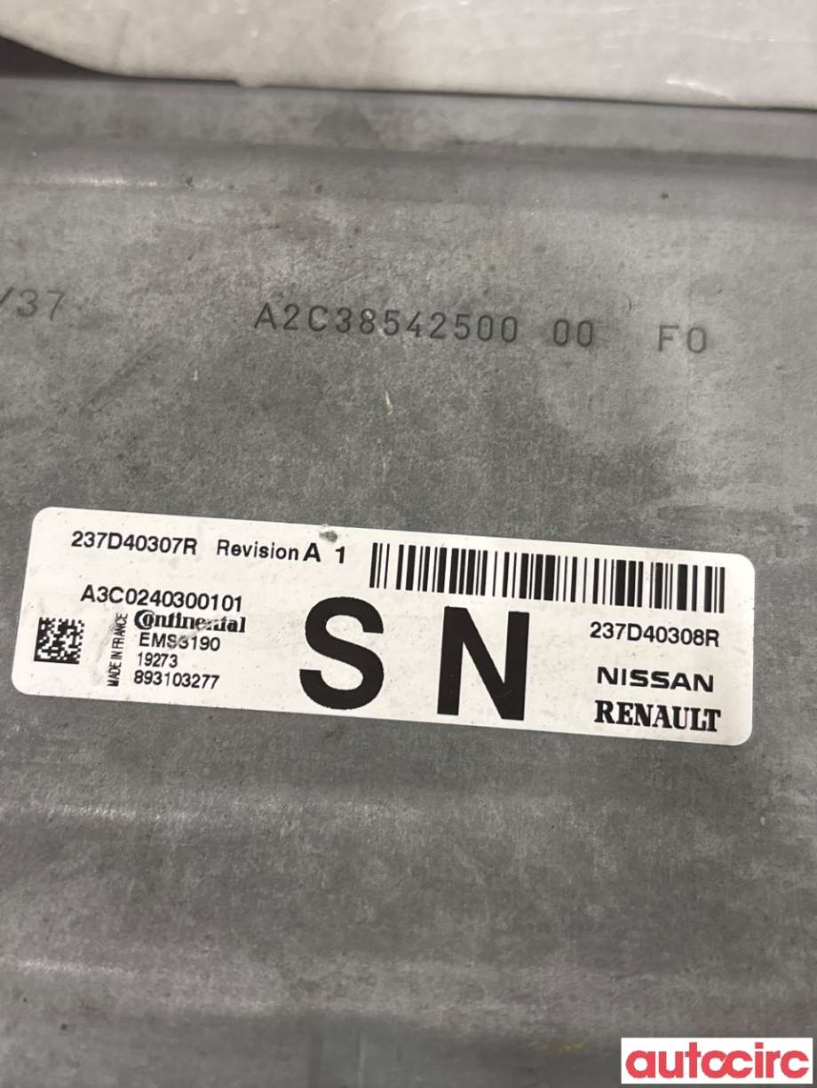 Styreenhet diverse til Renault Zoe 2013-2019 (Fase 1) (RENAULT|237D40308R|)