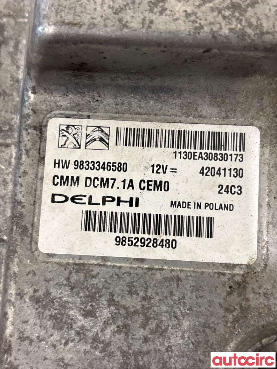 Styreenhet motor til Opel Vivaro C 2020-->>  (OPEL|1693201780||9833346580)