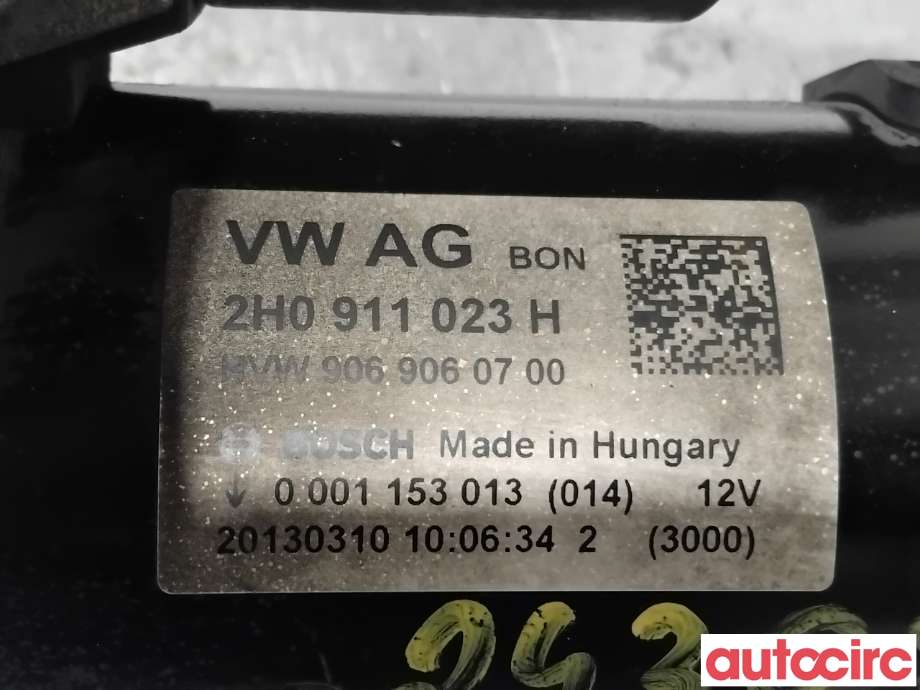 Starter diesel til VW Crafter 2011-2016 (Type I, Fase 2) (VOLKSWAGEN|2H0911023KX|0001153013|2H0911023H)