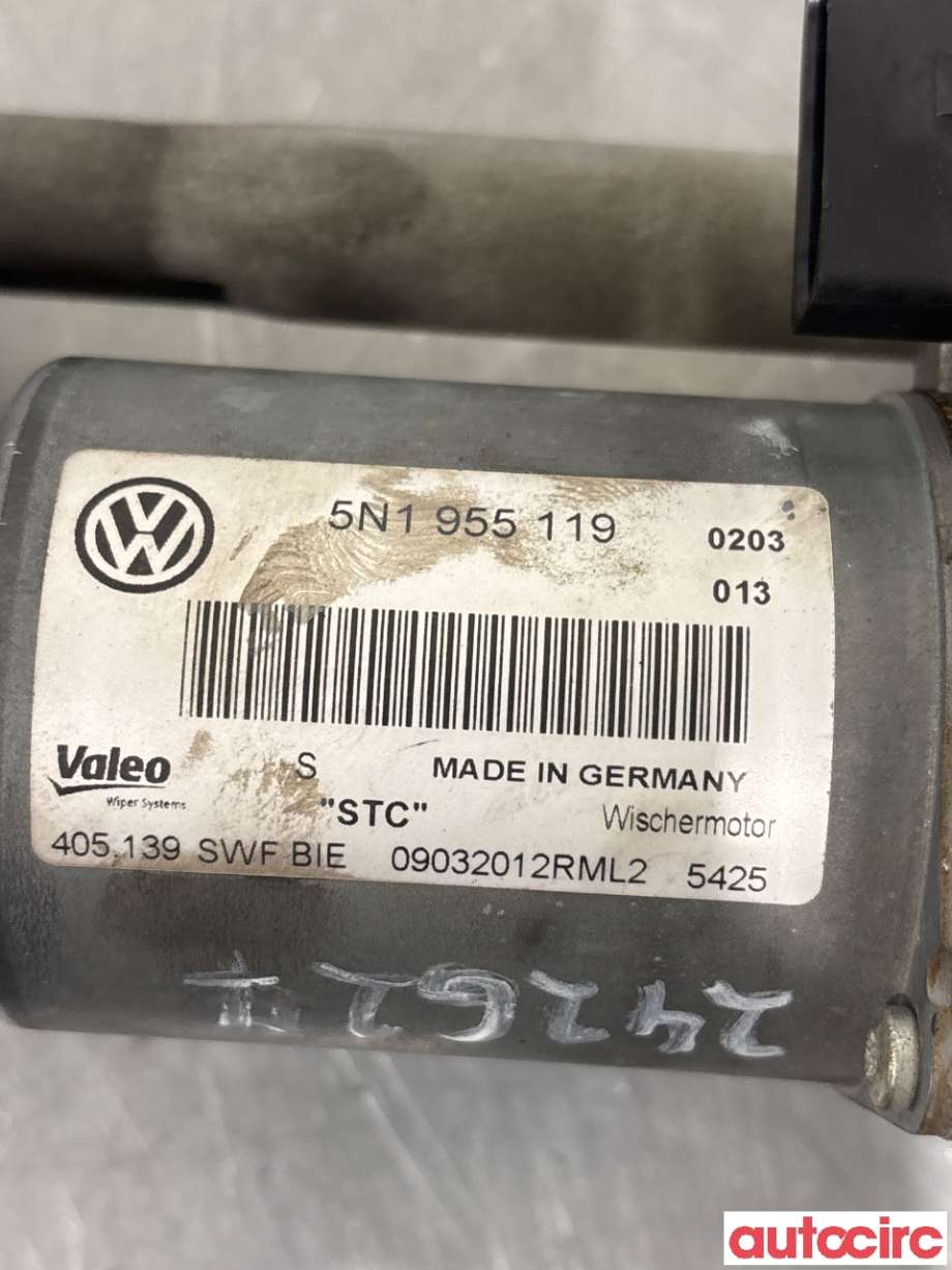 Viskermotor frontrute til VW Tiguan 2011-2016 (Type I, Fase 2)  (VOLKSWAGEN|5N1955023F|405139|5N1955119)
