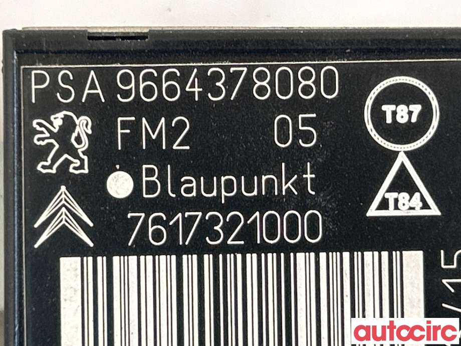 Antenne forsterker til Peugeot 5008 2010-2017 (Type I)  (PEUGEOT|6561YN||9664378080)