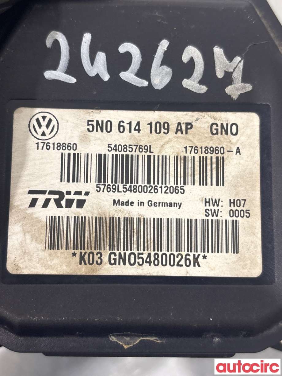 ABS sentral til VW Tiguan 2011-2016 (Type I, Fase 2) (VOLKSWAGEN|5N0614109BK|54085769L|5N0614109AP)