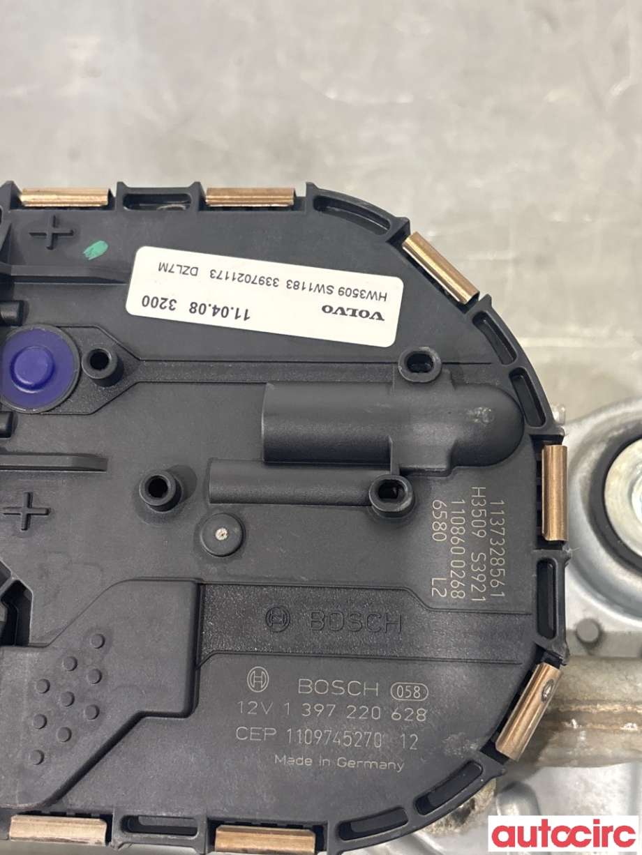 Viskermotor frontrute til Volvo V60 2010-2013 (Type I, Fase 1)  (VOLVO|30753493|1397220628)