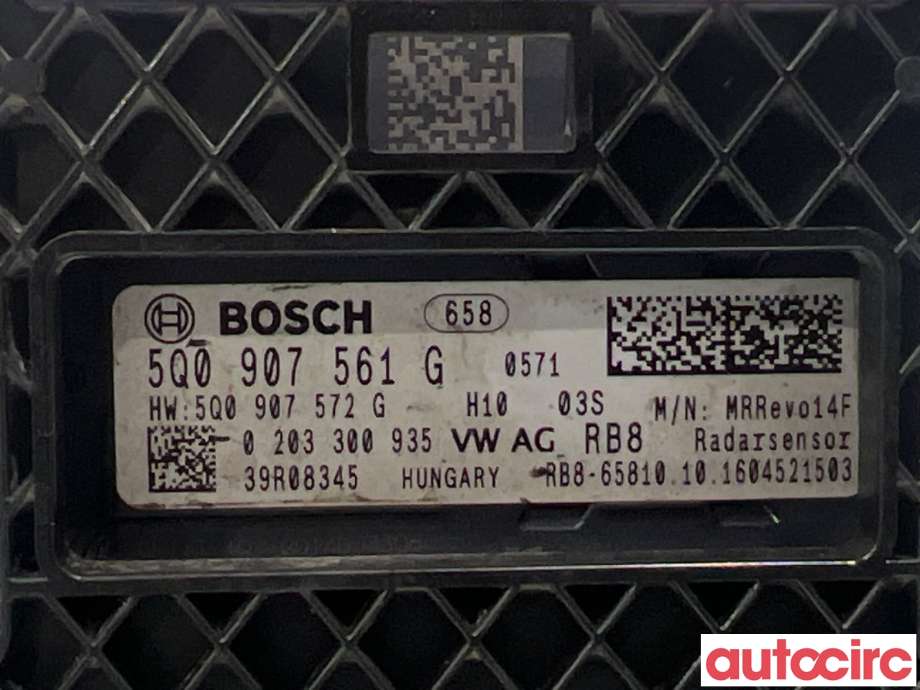 Sensor radar til VW e-Golf 2017-2020 (Fase 2)  (VOLKSWAGEN|5Q0907561G|0203300935)