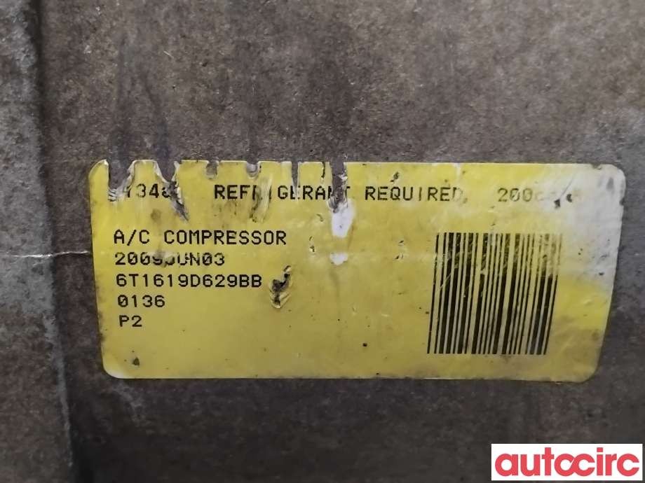 Aircondition kompressor til Ford Transit Connect 2009-2013 (Type I, Fase 2)  (FORD|1875055||6T1619D629BB)
