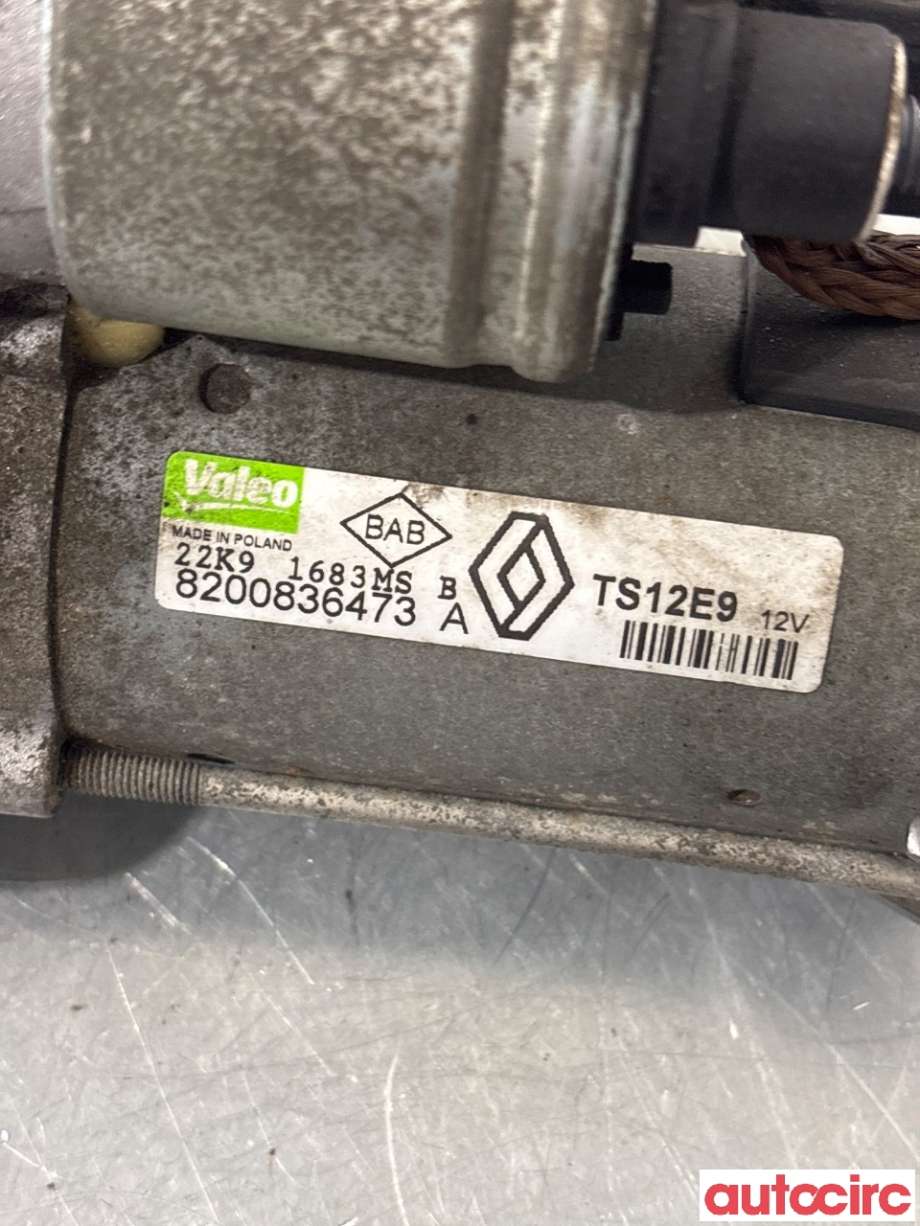 Starter diesel til Renault Megane 2009-2016 Type III  (RENAULT|233000603R|TS12E9|8200836473)