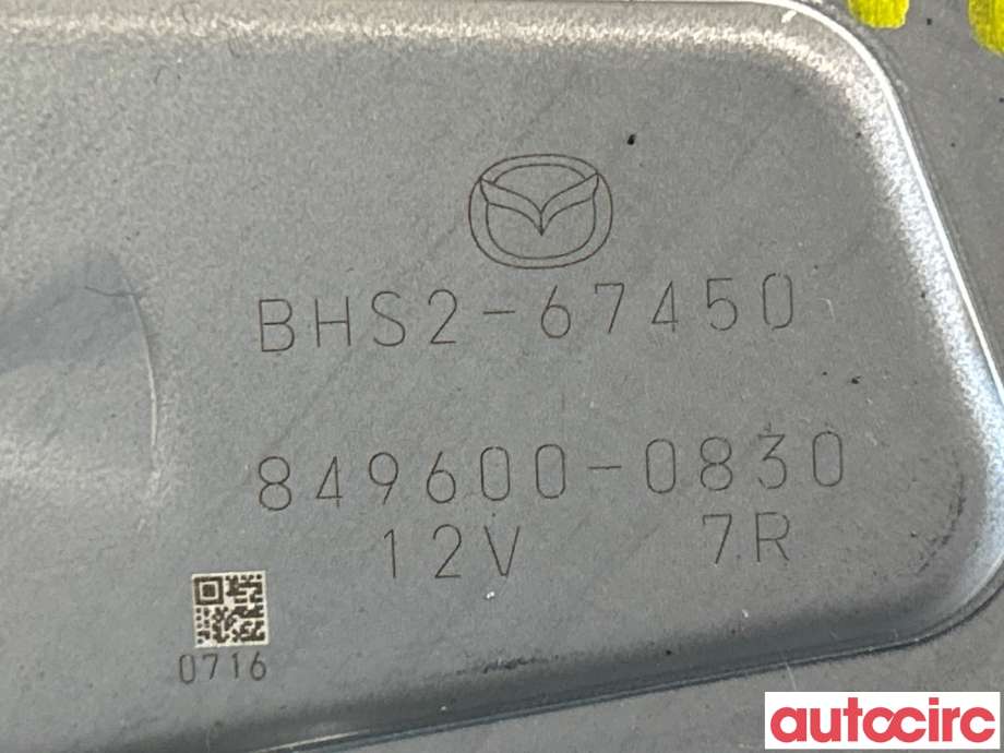 Viskermotor bakrute til Mazda 3 2013-2016 (Type III, Fase 1) (MAZDA|BHS2-67-450||BHS2-67450)