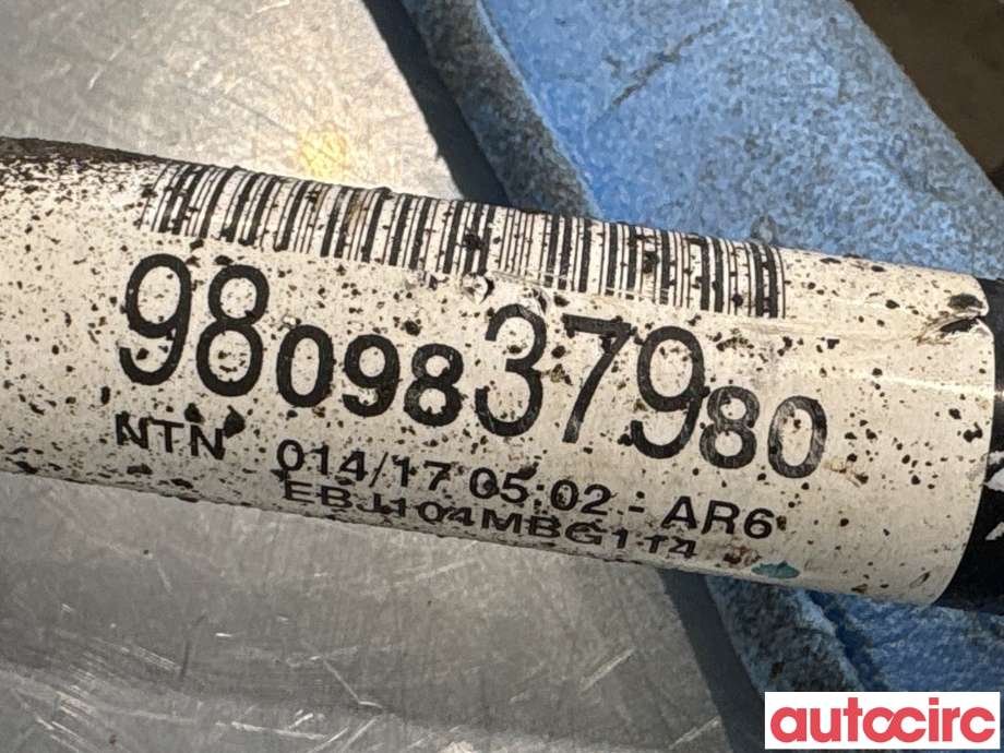 Drivaksel høyre foran til Citroën Jumpy 2016-->> (Type III) (CITROEN|9859547880||9809837980)
