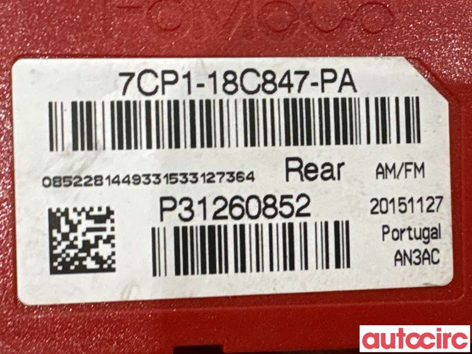 Antenne forsterker til Volvo V60/V60 CC 2013-2018 (Type I, Fase 2) (VOLVO|31260852|7CP1-18C847-PA)