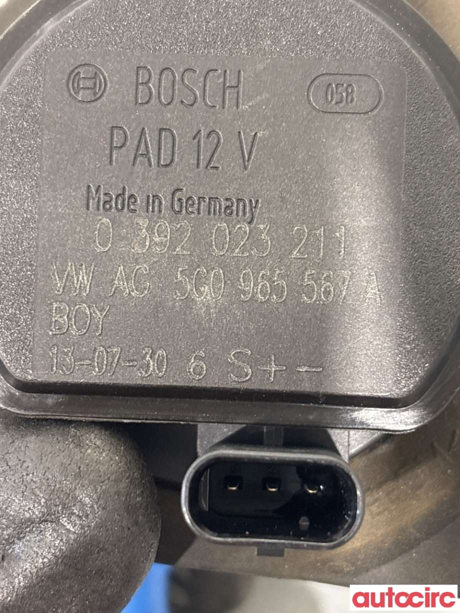Sirkulasjonspumpe til Audi A3 2012-2016 (Type III, Fase 1) (AUDI|5G0965567N|0392023211|5G0965567A)