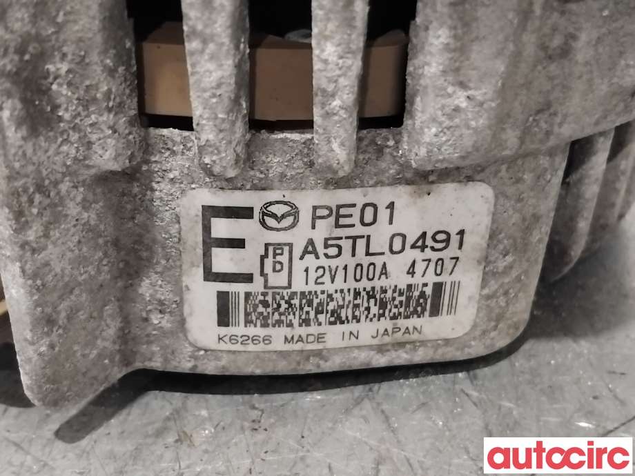 Dynamo til Mazda 3 2013-2016 (Type III, Fase 1)  (MAZDA|PE01-18-300|A5TL0491|PE01)