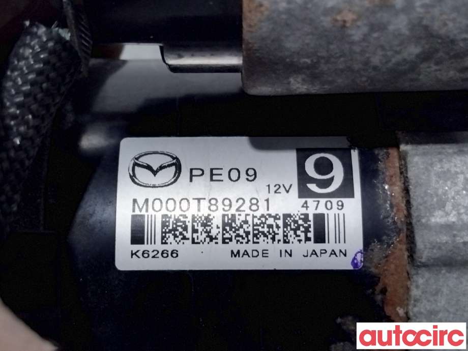 Starter til Mazda 3 2013-2016 (Type III, Fase 1) (MAZDA|PE09-18-400|M000T89281|PE09)
