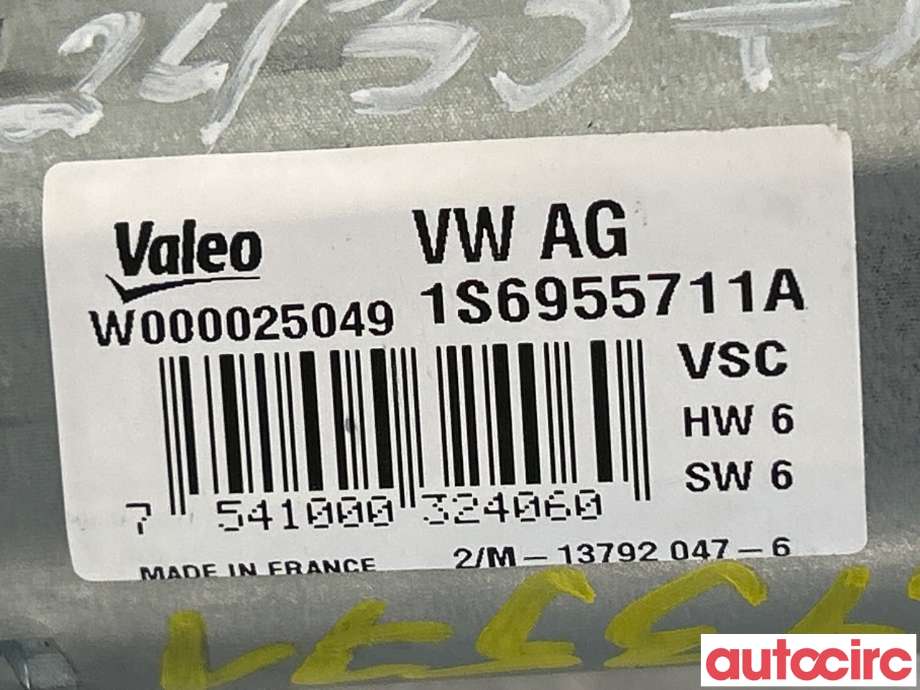 Viskermotor bakrute til VW E-Up 2013-2019 (VOLKSWAGEN|1S6955711A|)