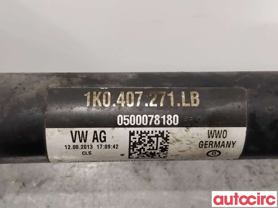 Drivaksel venstre foran til Audi A3 2012-2016 (Type III, Fase 1) (AUDI|1K0407271LB||1K0407763KX)