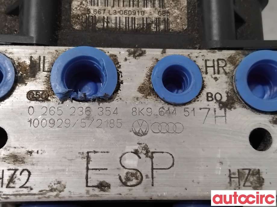 ABS sentral til Audi A4, Allroad 2009-2016 (Type I) (B8) (B8) (AUDI|8K9614517K|0265236354|8K9614517L)