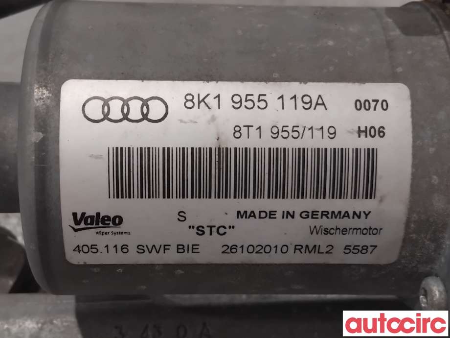 Viskermotor frontrute til Audi A4, Allroad 2009-2016 (Type I) (B8) (B8) (AUDI|8K1955023C|405116|8K1955023E)