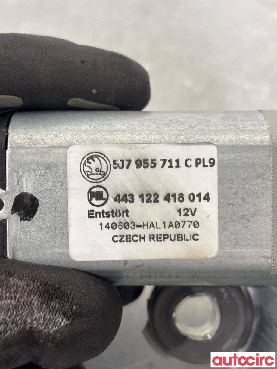 Viskermotor bakrute til Škoda Superb 2008-2015 (Type II) (SKODA|5J7955711B||5J7955711C)