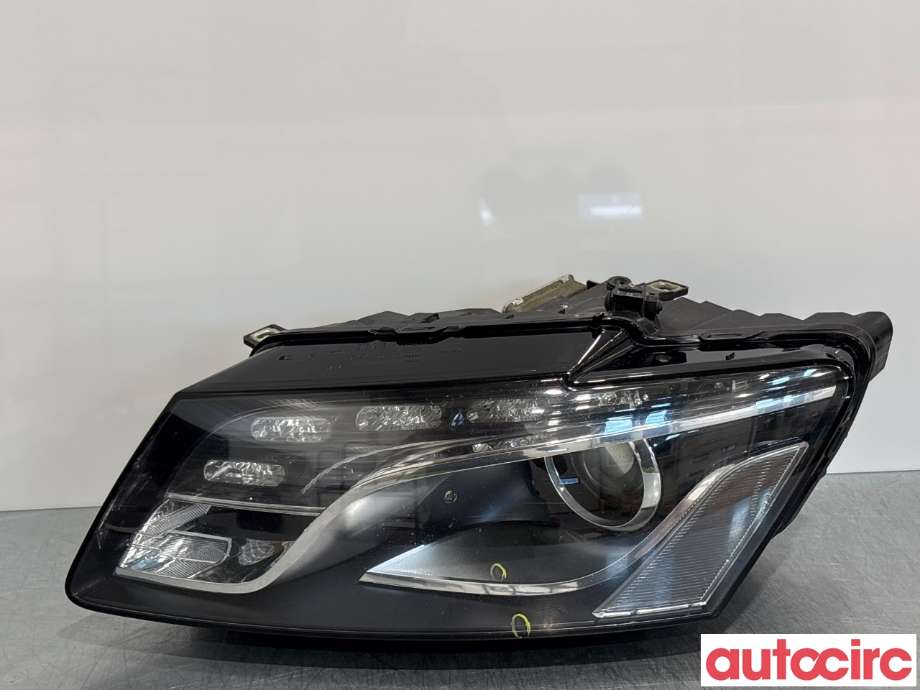 Frontlykt venstre halogen til Audi Q5, 2008-2012 (Type I, Fase 1) (AUDI|8R0998029F)