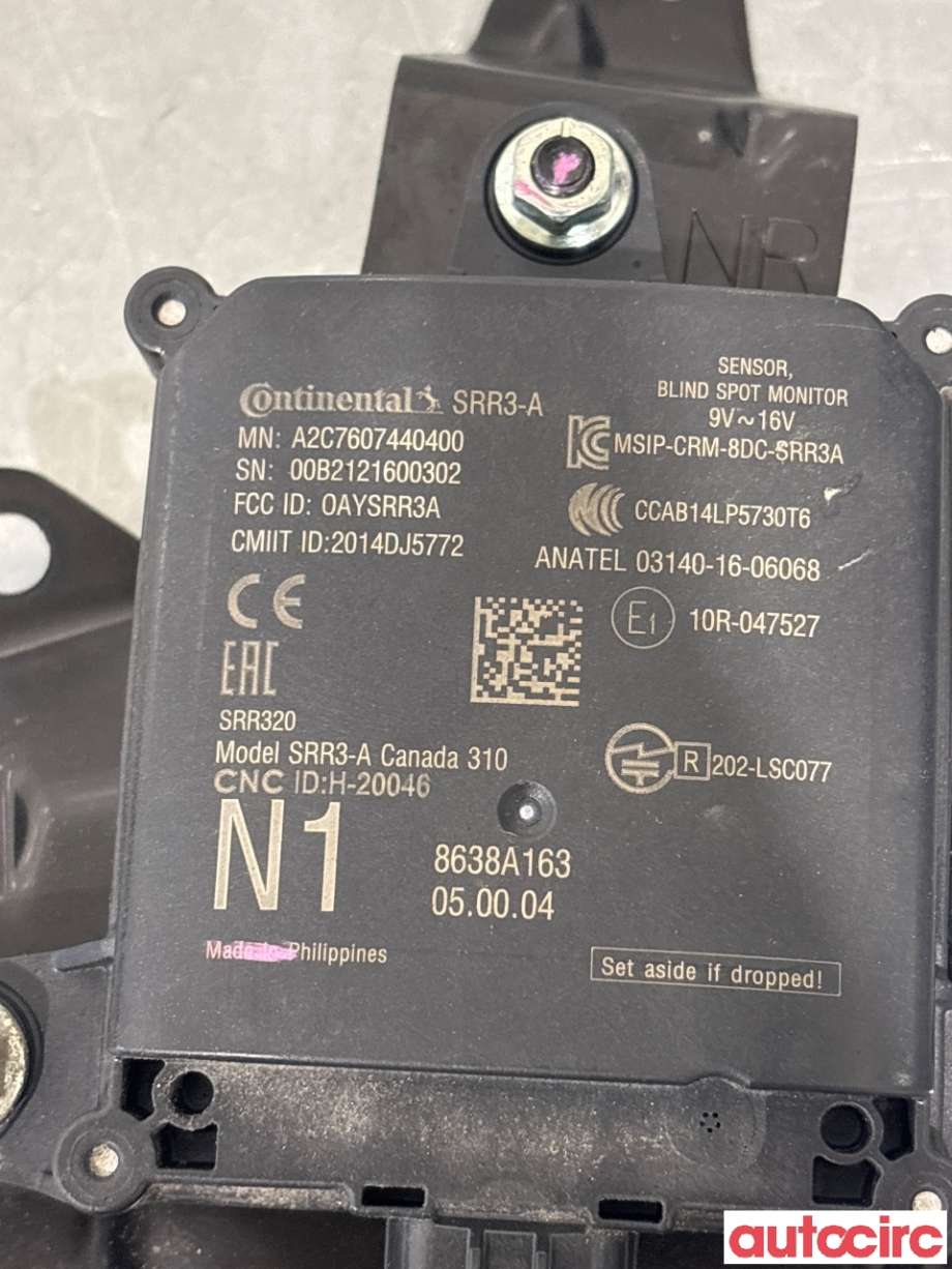 Sensor radar til Mitsubishi Eclipse Cross 2018-->>  (MITSUBISHI|8638A163|)