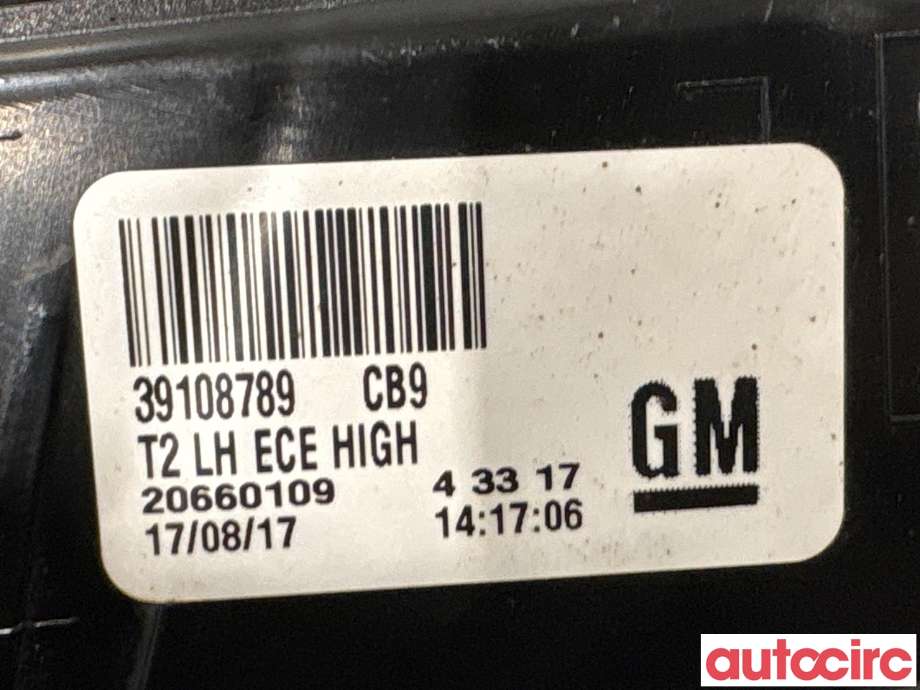 Baklykt venstre indre til Opel Insignia B 2017-->> (OPEL|39108789||39148320)
