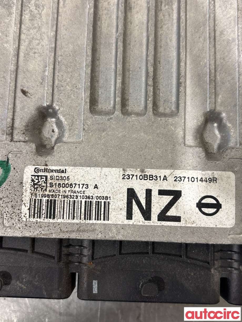 Styreenhet motor til Nissan Qashqai 2010-2014 (Type I, Fase 2) (NISSAN|2261100Q7D|S180066003B|)