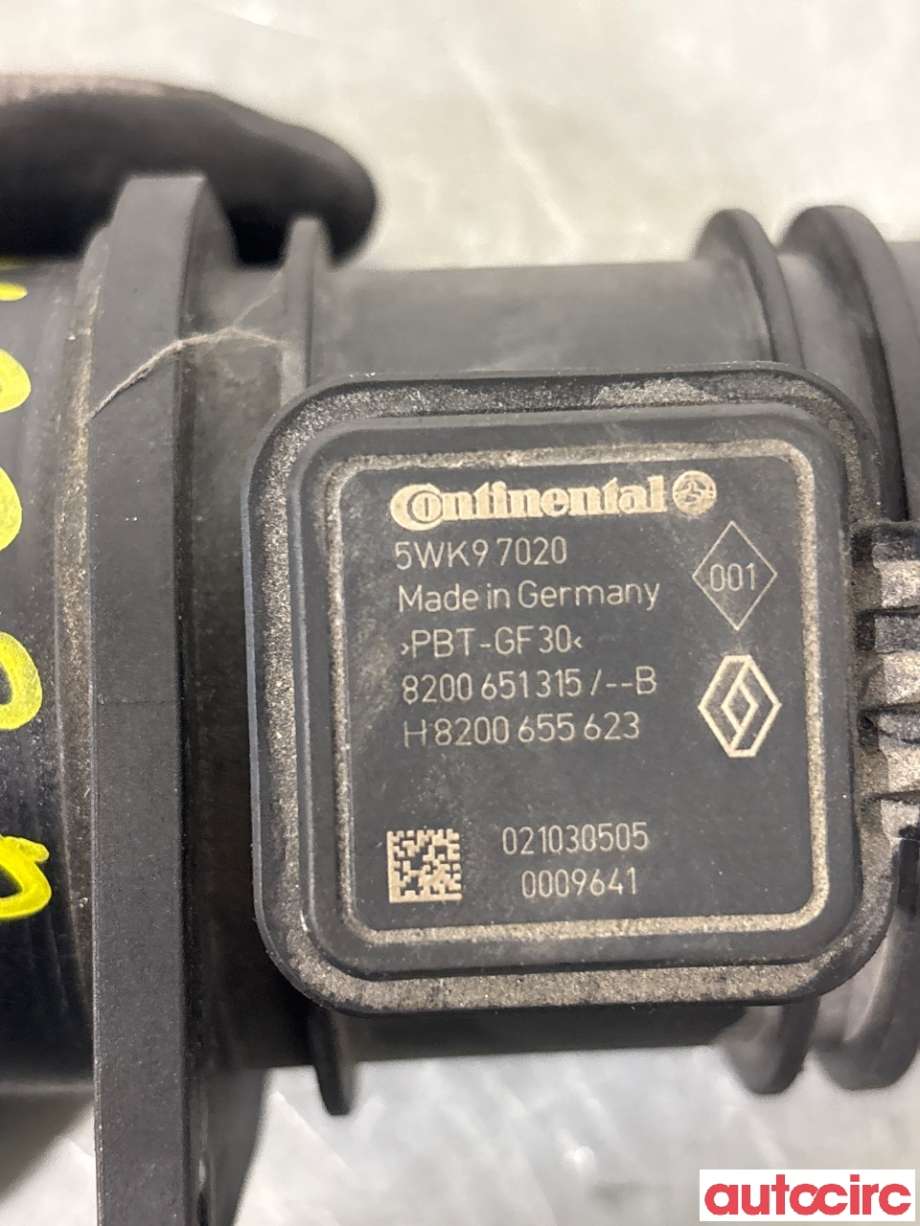 Luftmengde/luftmassemåler til Nissan Qashqai 2010-2014 (Type I, Fase 2) (NISSAN|2268000QAD|5WK97020|)