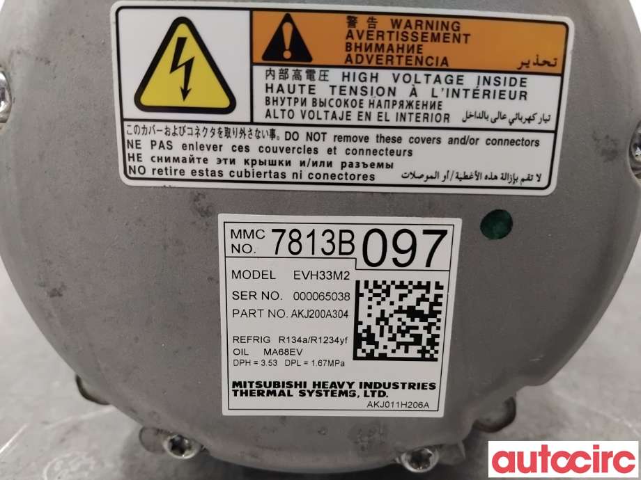 Aircondition kompressor til Mitsubishi Eclipse Cross 2018-->>  (MITSUBISHI|7813B174|AKJ200A304|7813B097)