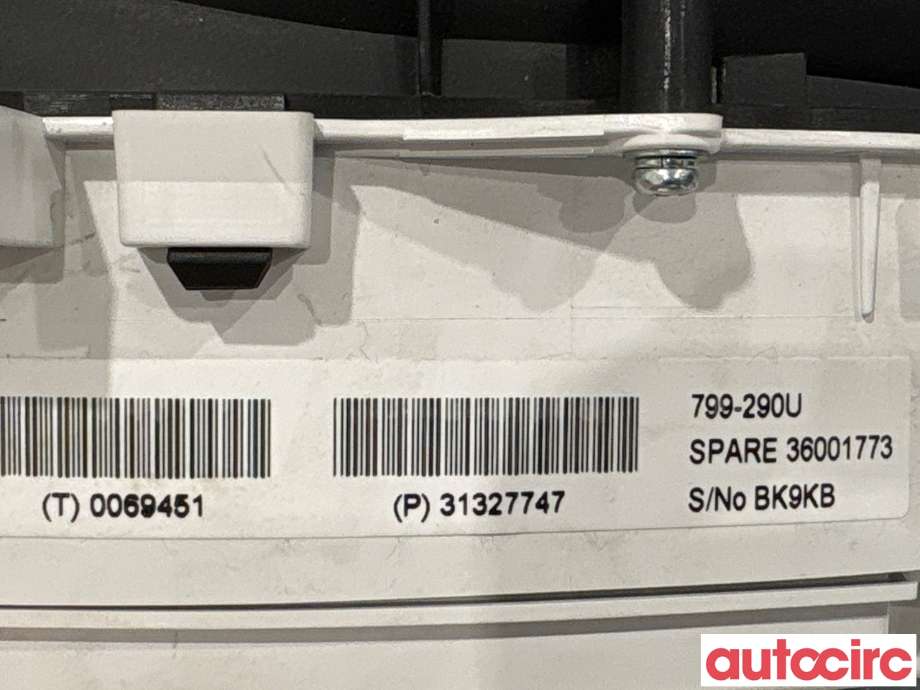 Instrumentpanel til Volvo V70 2014-2016 (Type III, Fase 2)  (VOLVO|36001773||31327747)