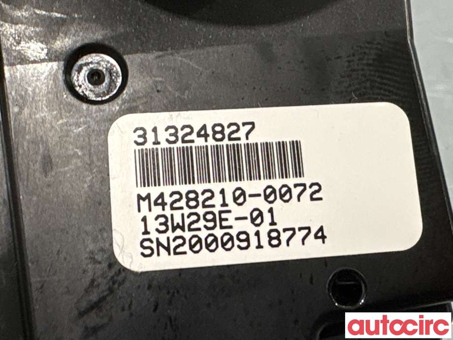 Varmeapparat betjening til Volvo V70 2014-2016 (Type III, Fase 2)  (VOLVO|31443427|M428210-0072|31324827)